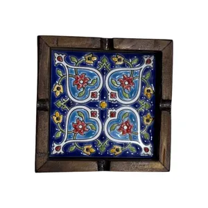 زیر سیگاری چوبی آرانیک مدل کاشی کد 013