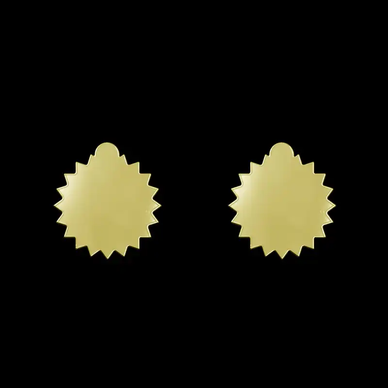 گوشواره طلا 18 عیار زنانه مدوپد مدل ستاره کد GA1-15609