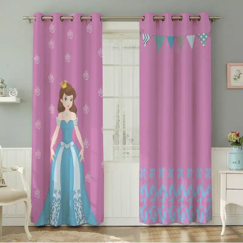 پرده نیروانا طرح کودک  مدل مخمل کد 8707سایز 140×280 سانتی متر