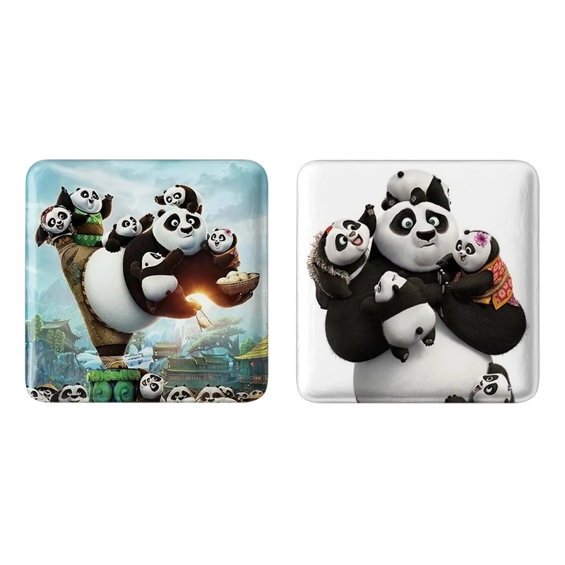 مگنت خندالو مدل پاندا کونگ فو کار  کد 13741373 مجموعه 2 عددی