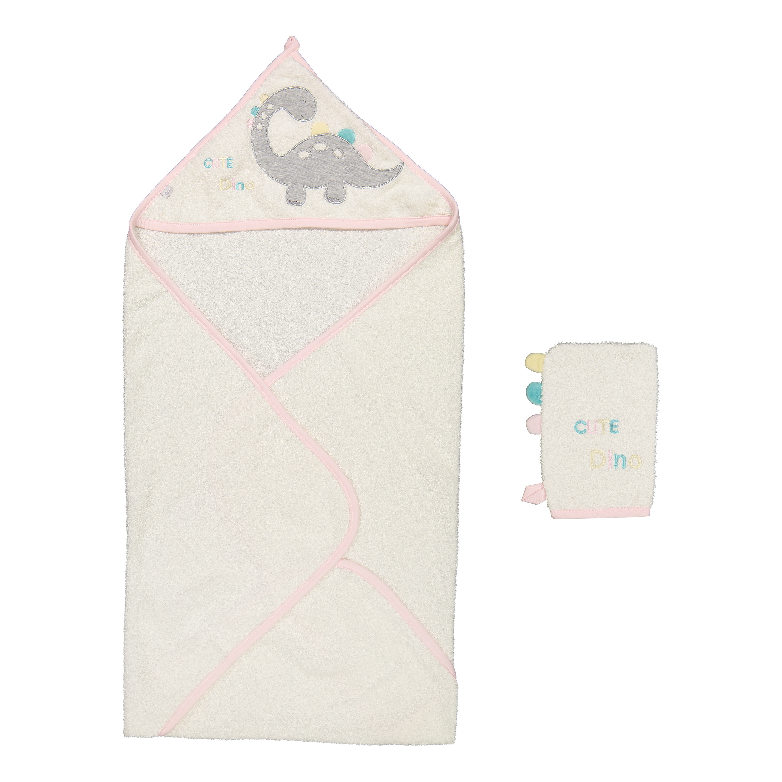 ست حوله دو تکه دورپیچ پاپو مدل Dino کد 201018