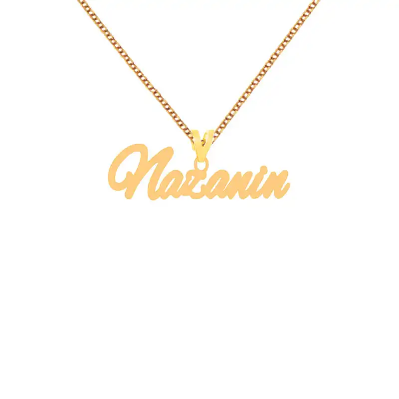 گردنبند طلا 18 عیار زنانه الن نار مدل نازنين 155