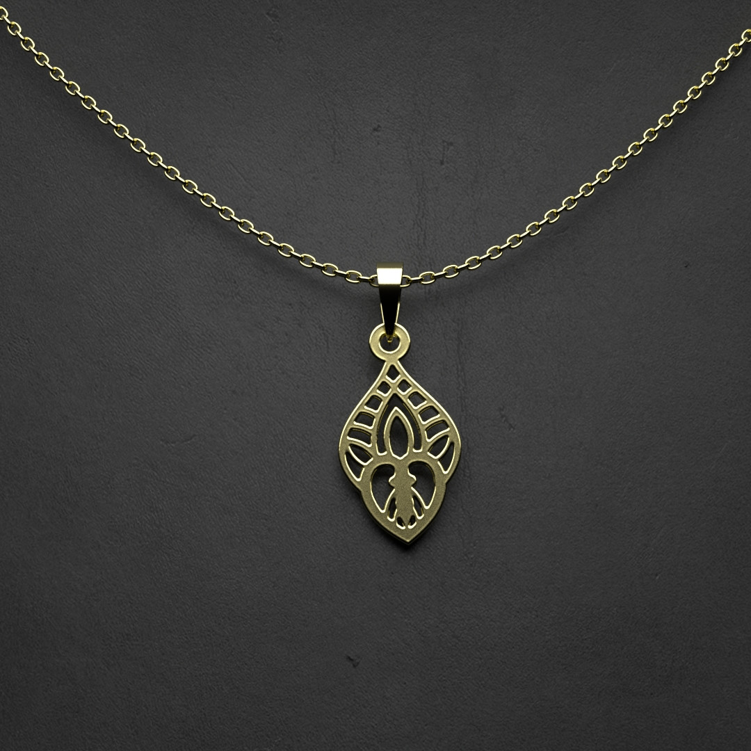 گردنبند طلا 18 عیار زنانه مدوپد مدل هندسی کد W2-1-1135 گردنبند طلا 18 عیار زنانه مدوپد مدل هندسی کد W2-1-1135