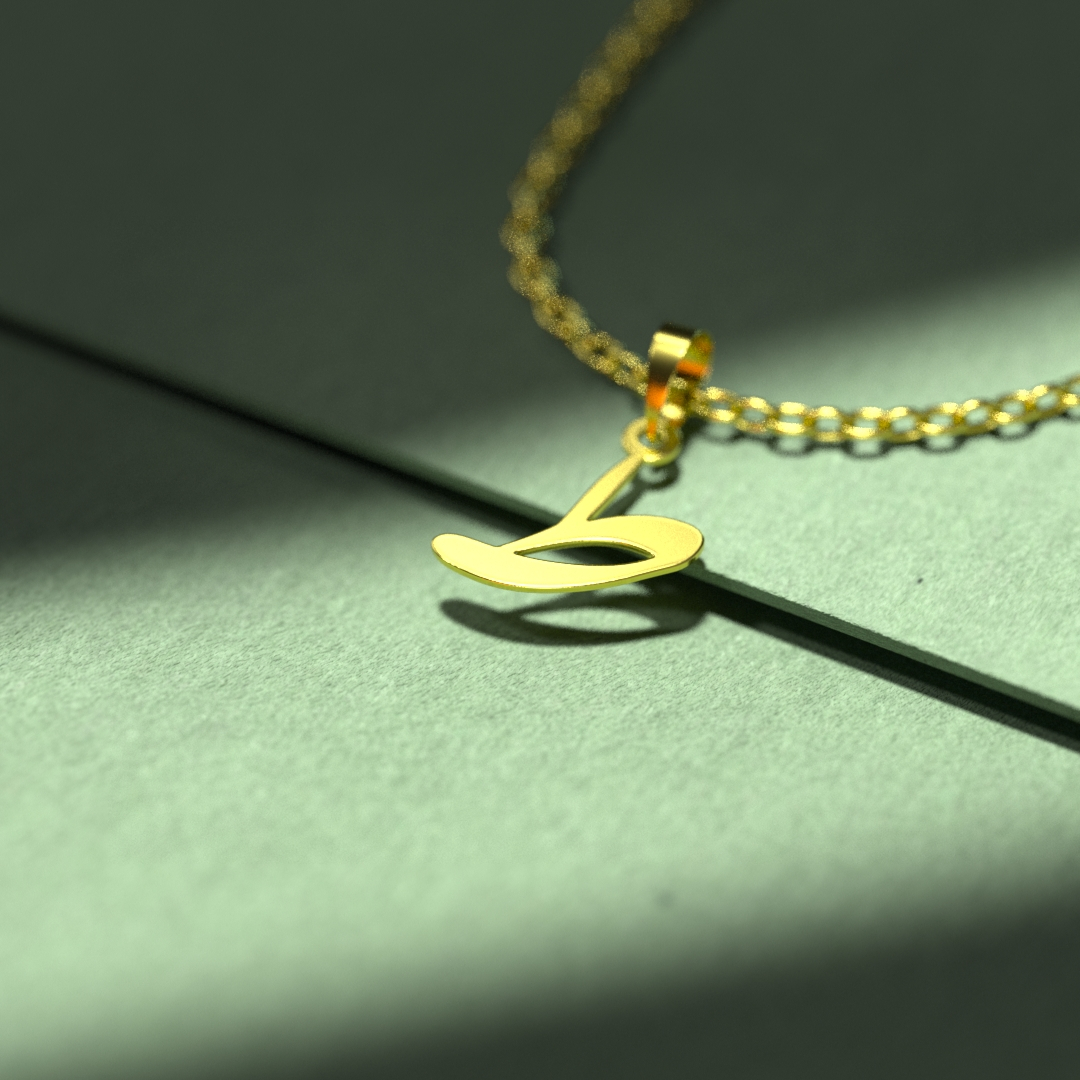 گردنبند طلا 18 عیار زنانه مدوپد مدل حرف ط کد I3-1-1767