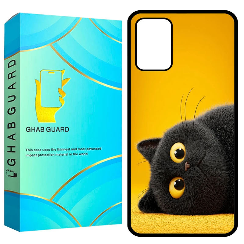 کاور قاب گارد طرح گربه مدل GCHPA324 مناسب برای گوشی موبایل سامسونگ Galaxy A32 4G