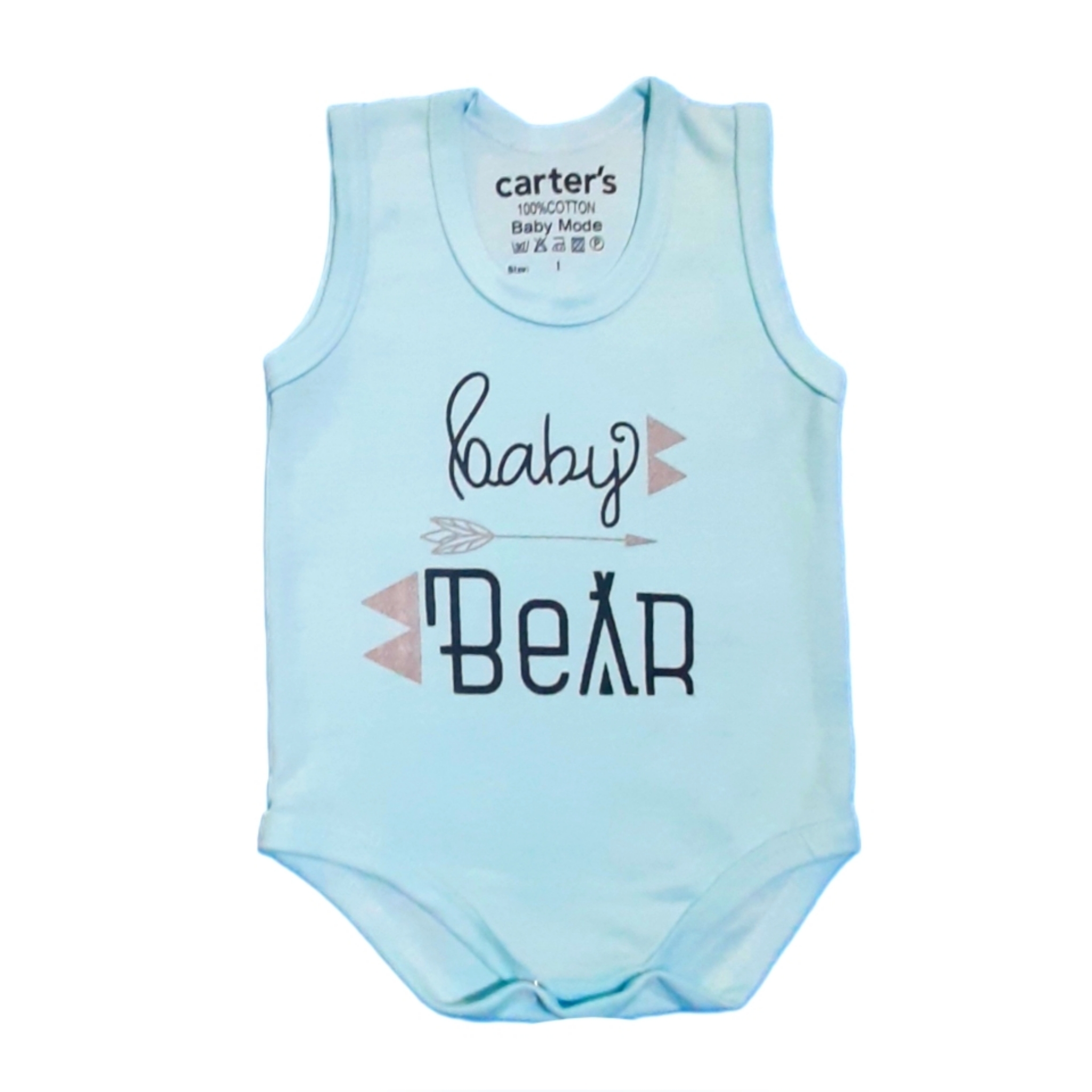 بادی آستین کوتاه نوزادی کارترز مدل Baby bear کد OL.L