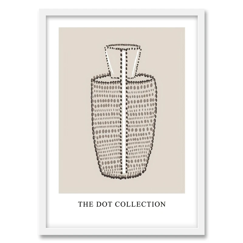 تابلو فورنیمو مدل گلدان ابسترکت دات‌آرت کد 08121W