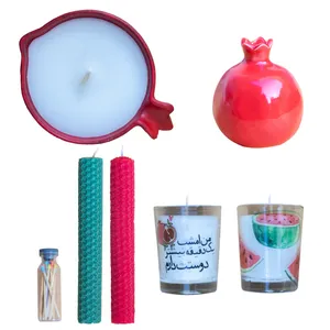 شمع مدل یلدا و انار کد 11 مجموعه 7 عددی