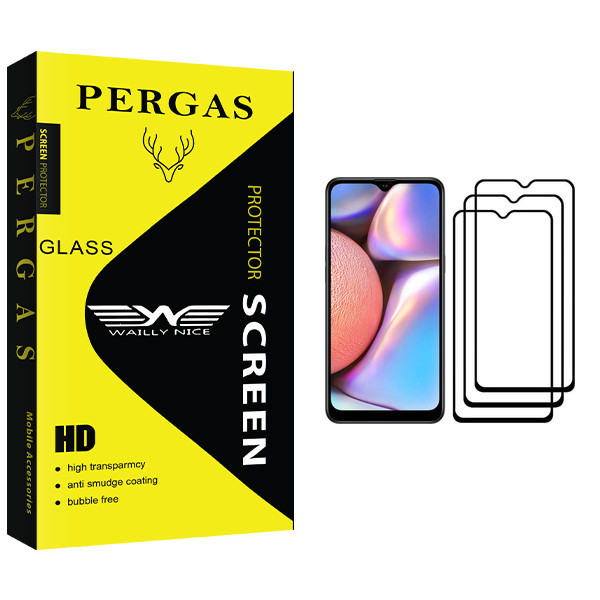 محافظ صفحه نمایش وایلی نایس مدل Pergas Glass مناسب برای گوشی موبایل سامسونگ Galaxy A10s بسته سه عددی