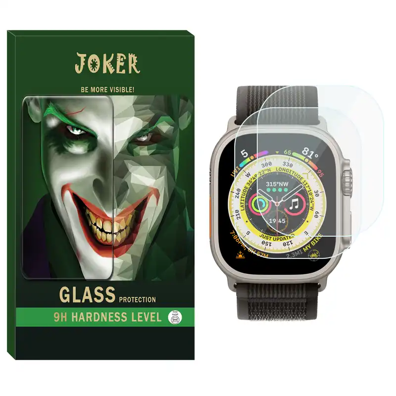 محافظ صفحه نمایش شیشه‌ای جوکر مدل SH-JK مناسب برای ساعت هوشمند هاینو تکو T94 Ultra Max بسته دو عددی