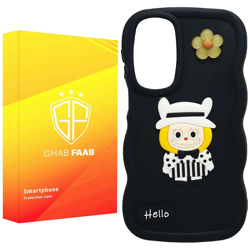 کاور قاب فاب مدل لبوبو طرح دخترانه مناسب برای گوشی موبایل سامسونگ Galaxy A56