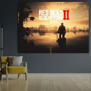  تابلو بوم طرح مخمل RED DEAD مدل ساحلی کد GR1837