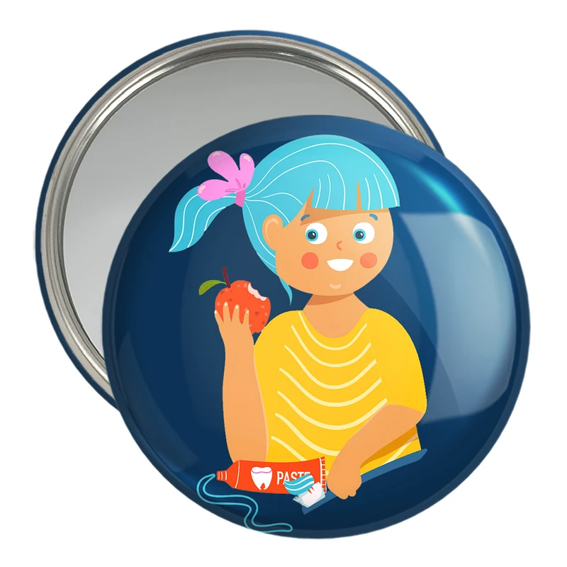 آینه جیبی خندالو مدل دندان و دندانپزشکی کودکانه کد 27781