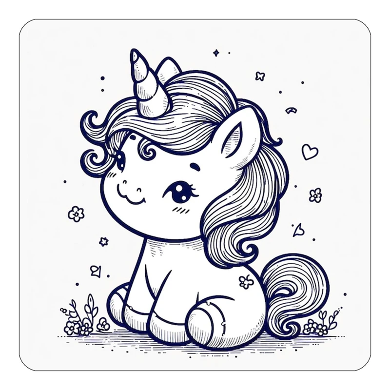 مگنت کاکتی طرح اسب تک شاخ و یونیکورن مدل mp31430