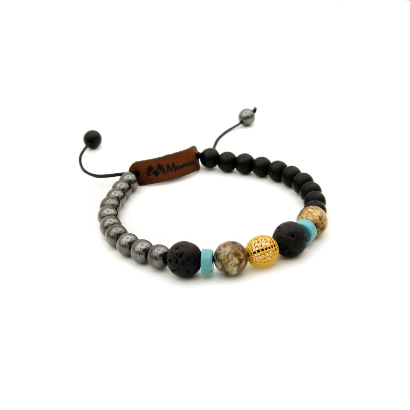 دستبند طلا 18عیار مردانه مانچو مدل bfg226