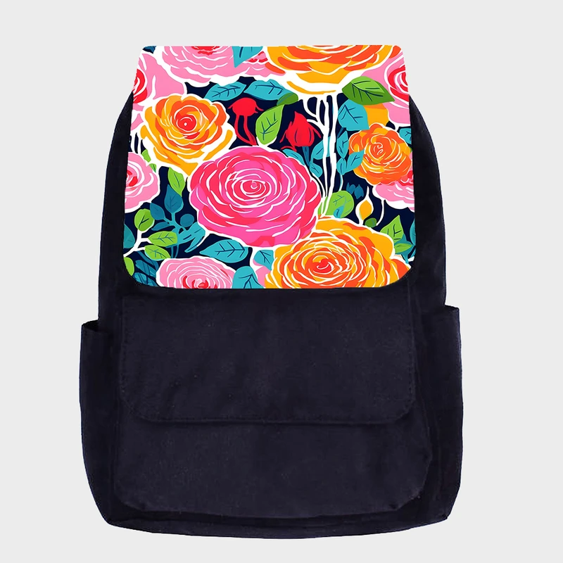 کوله پشتی مدرسه مدل گل کد DKKP55