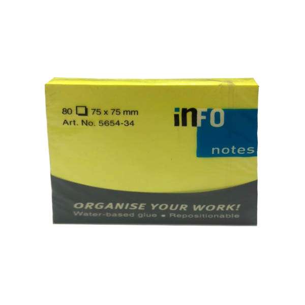 کاغذ یادداشت چسب دار اینفو مدل اورگانایز کد 5654-3415