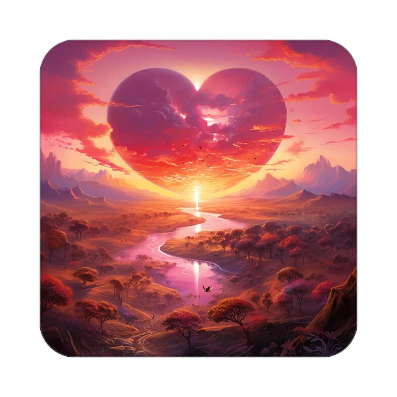 زیر لیوانی کاکتی مدل عاشقانه کد mp12724