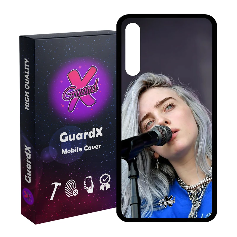 کاور گارد ایکس طرح Billie Eilish مدل Glass10242 مناسب برای گوشی موبایل هوآوی Y8P / P Smart S