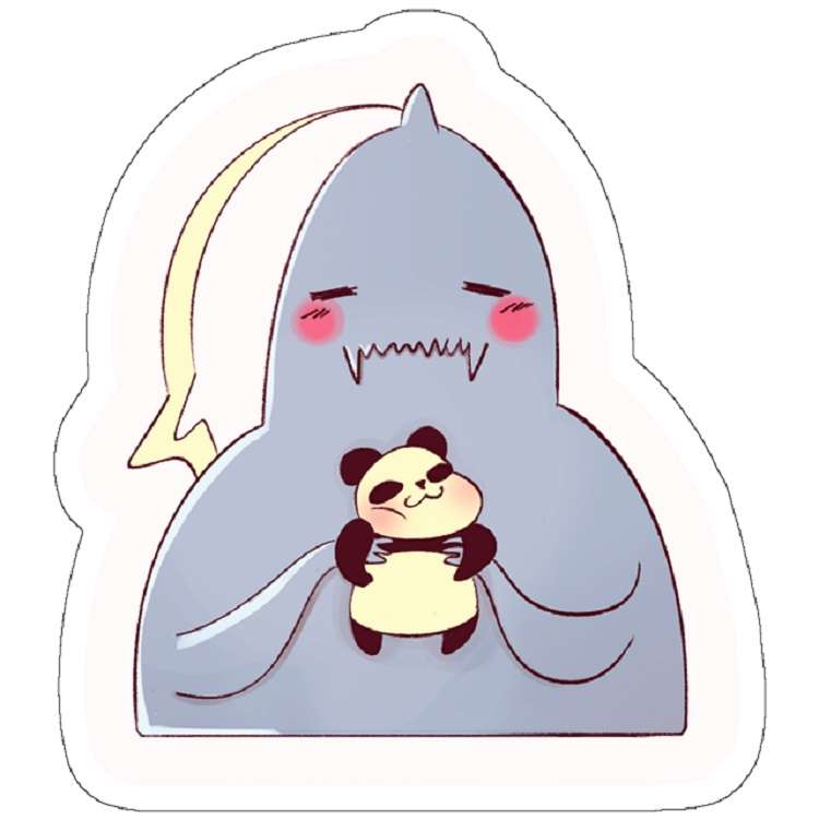 استیکر لپ تاپ مدل Cute Al