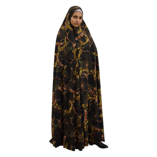 چادر نماز حجاب فاطمی مدل زنجیره ای سوپر سافت گیاهی کد MAS 4639 