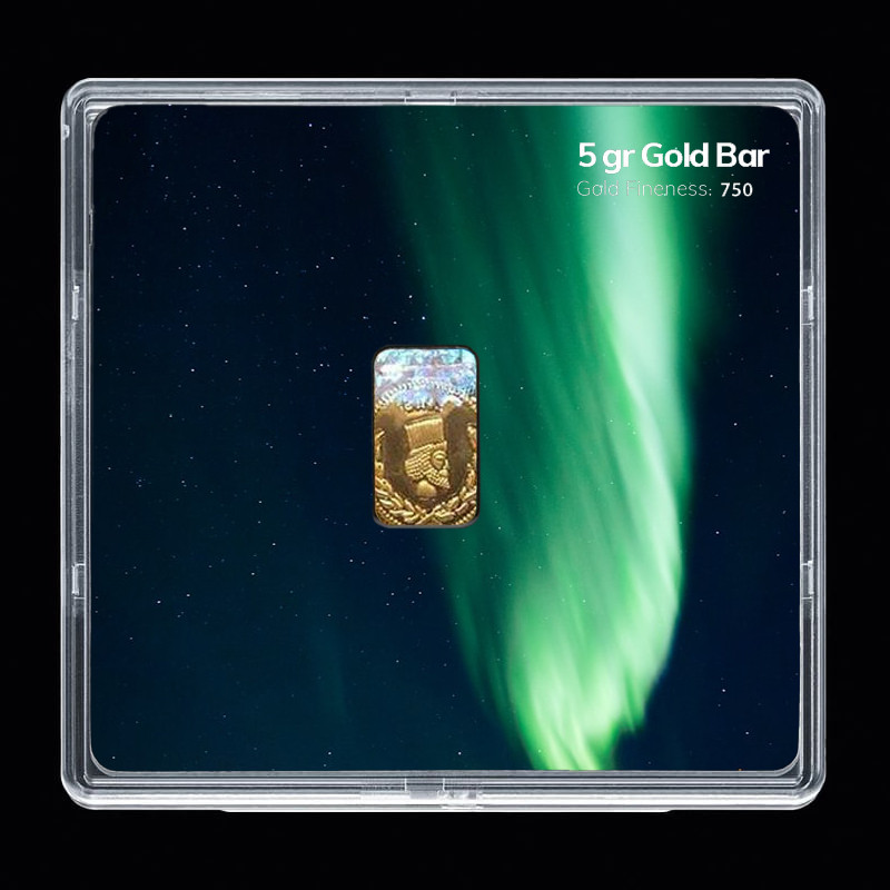 شمش طلا 18 عیار مدل 08D0