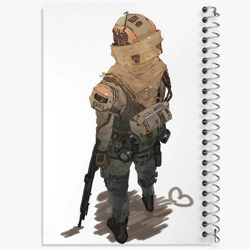 دفتر لیست خرید 50 برگ خندالو طرح بازی تایتان فال (Titanfall) کد 32629