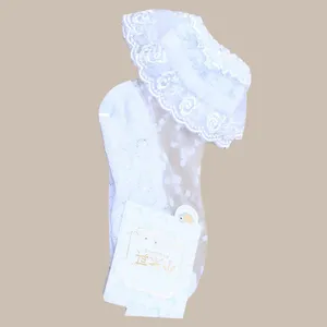 جوراب دخترانه مدل توردار