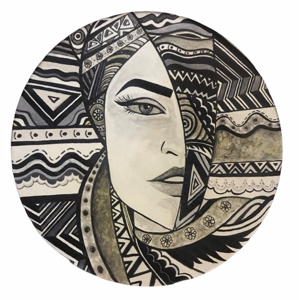 بشقاب دیوارکوب سفالی کد 02