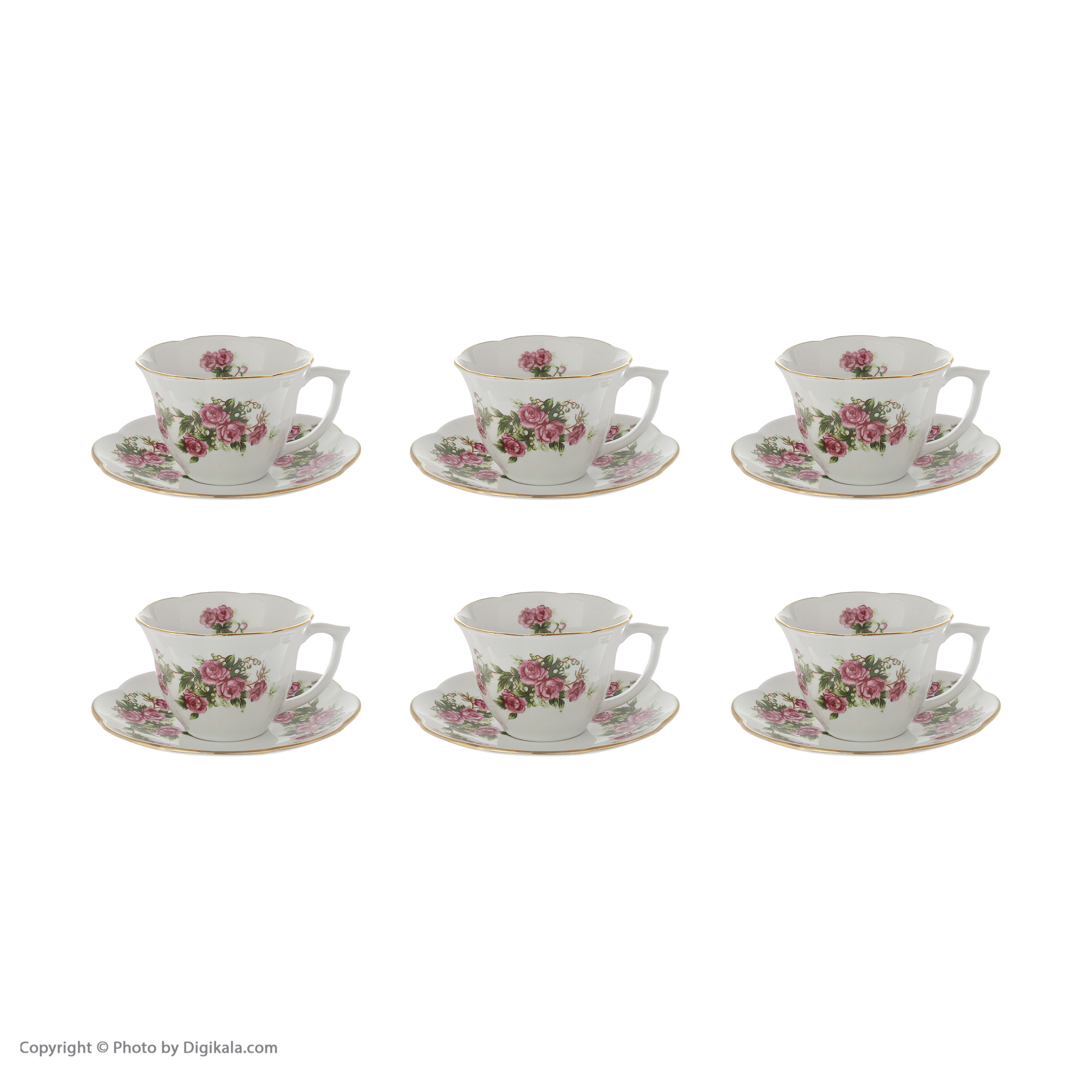 فنجان نعلبکی طرح گل سرخ مدل لاله فنجان نعلبکی طرح گل سرخ مدل لاله