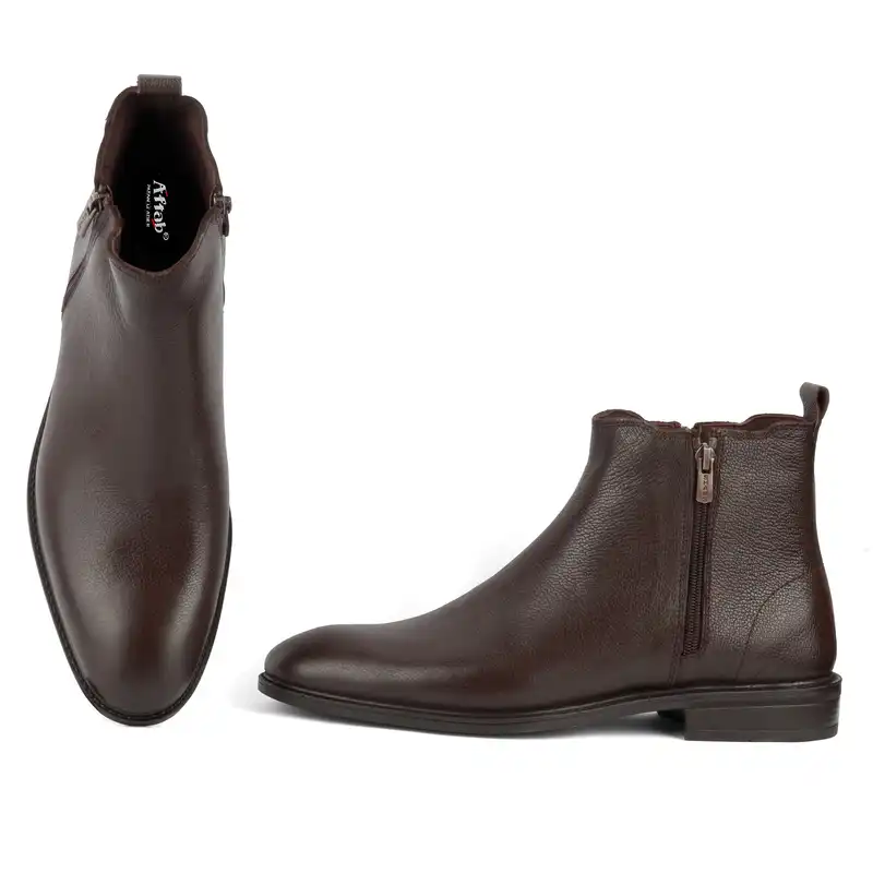 نیم بوت مردانه پاتن چرم آفتاب مدل M8