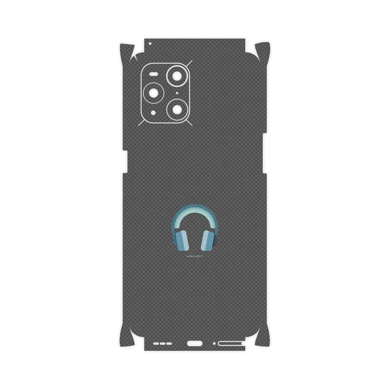 برچسب پوششی ماهوت مدل Minimal Headphone Icon-FullSkin مناسب برای گوشی موبایل اپو Find X3 Pro