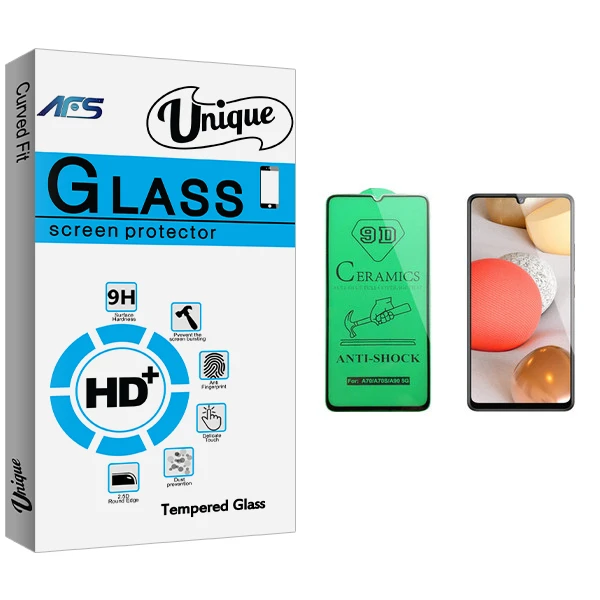 محافظ صفحه نمایش سرامیکی ای اف اس مدل Unique Glass مناسب برای گوشی موبایل سامسونگ Galaxy A42