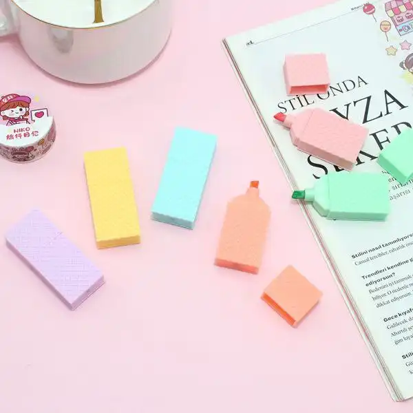 ماژیک علامت گذار مدل ویفر مجموعه 6 عددی