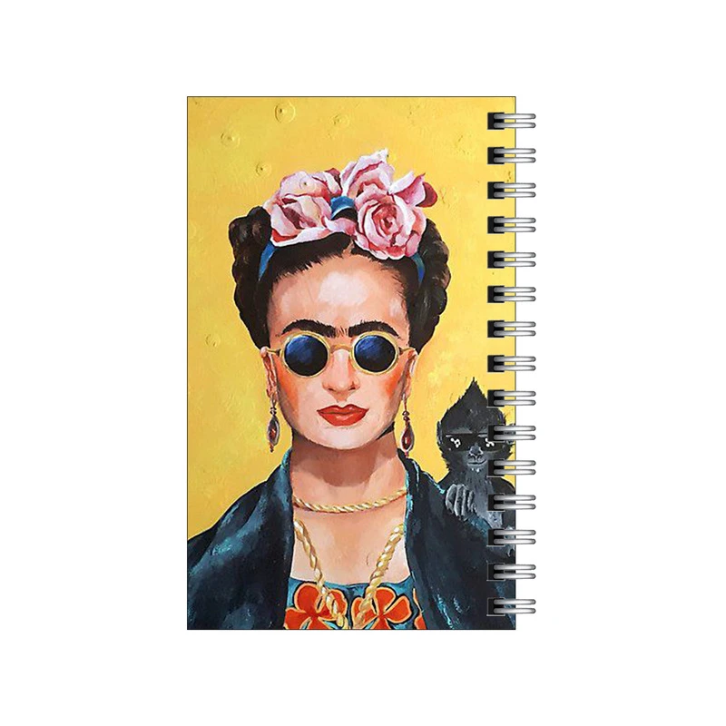 دفترچه یادداشت مدل to do list طرح فریدا با عینک افتابی کد 1116649