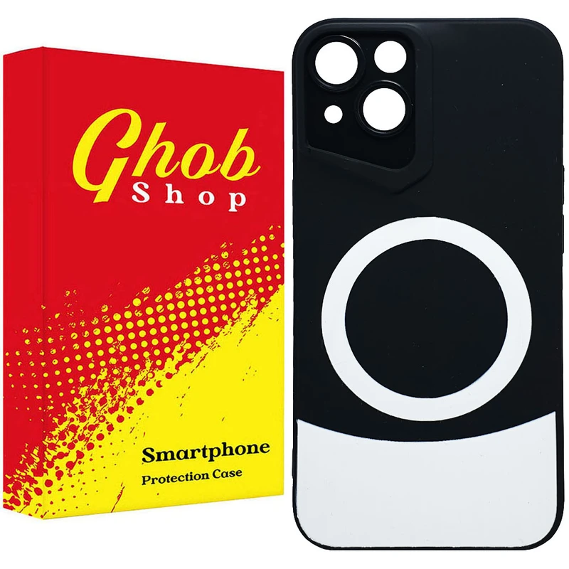 کاور قاب شاپ مدل مگ سیف طرح دو رنگ مناسب برای گوشی موبایل اپل iPhone 13 / iPhone 14