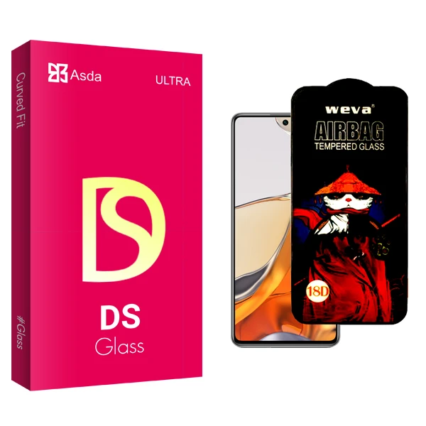 محافظ صفحه نمایش شیشه ای آسدا مدل DS Glass AirBag مناسب برای گوشی موبایل شیائومی 11T Pro 5G 2107113SG