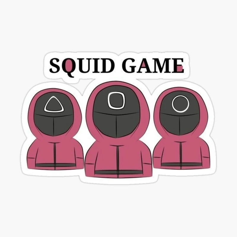استیکر لب تاپ طرح squid game کد 1110