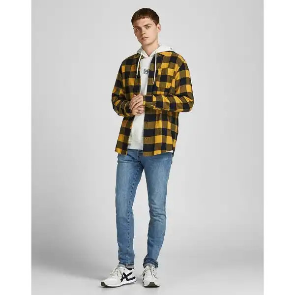 پیراهن آستین بلند مردانه جک اند جونز مدل Y-12194452