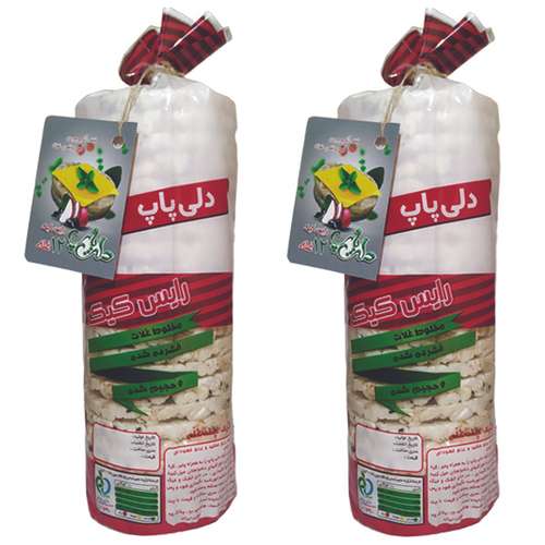 رایس کیک دوازده غله بدون شکر دلی پاپ - 110 گرم بسته 2 عددی 