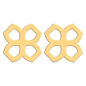 گوشواره طلا 18 عیار زنانه فرشته مدل اسلیمی WEL-000050