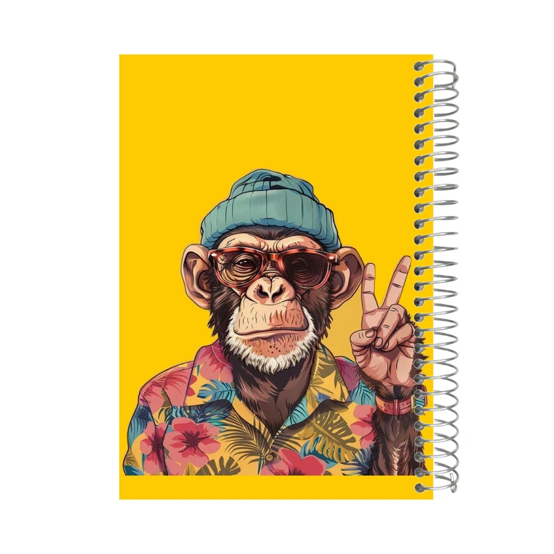 دفتر یادداشت 80 برگ نوتیوا طرح monkey کد n103
