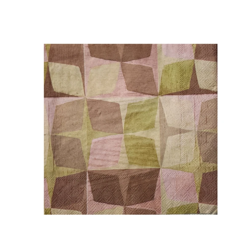 دستمال سفره آی اچ آر مدل مربع گرافیکی بسته 20 عددی