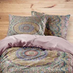 سرویس روتختی مدوپد طرح قالیچه قم ترنجی مدل C-Ghom112 یک نفره 4 تکه