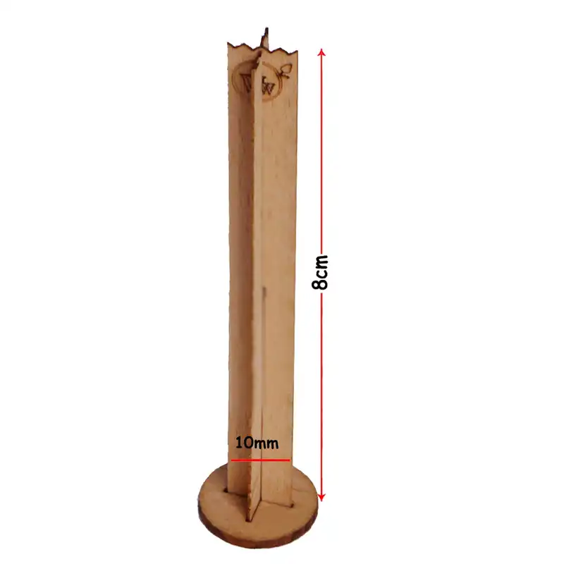 فیتیله چوبی مدل پلاس 10mm بسته 10 عددی