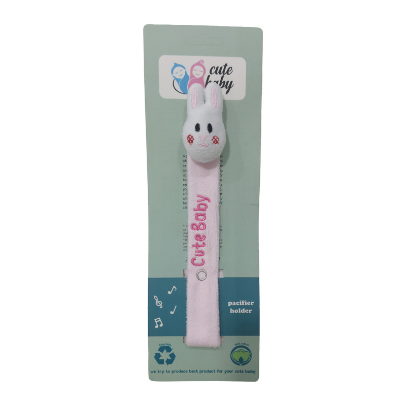بند پستانک کیوت بیبی مدل خرگوش کد CB-03-01