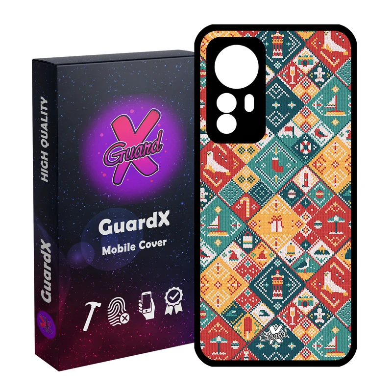 کاور گارد ایکس طرح Pattern مدل Glass10168 مناسب برای گوشی موبایل شیائومی Redmi Note 12S