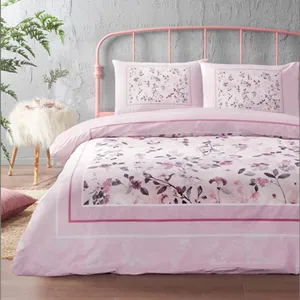 سرویس روتختی ازدیلک مدل Fleur Rose pembe  دو نفره 4 تکه