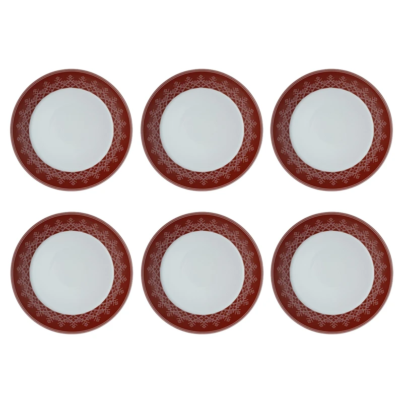 بشقاب خورش خوری زی مدل فرم اس 19 یلدا درجه عالی بسته شش عددی