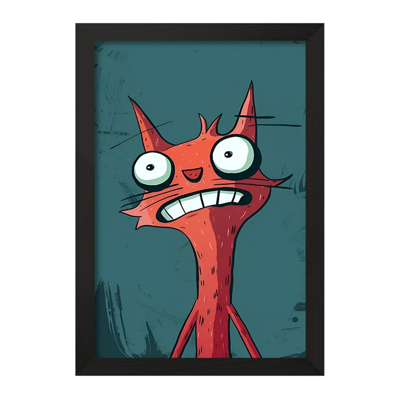 تابلو خندالو مدل گربه کد F10140